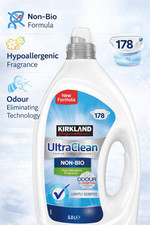 Kirkland Signature Ultra Clean Non Bio Laundry Detergent, 178 Washes - 5l 3.90 per litre