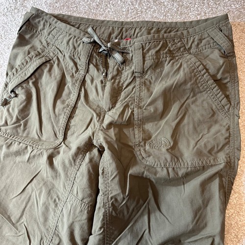 The North Face green outdoor nylon pants size 6 womens low rise hiking pants - Picture 6 of 9