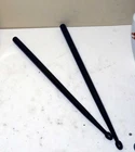 Antique Civil War Era Rosewood Drumsticks 16" Match Pair w Turned Grip Grooves