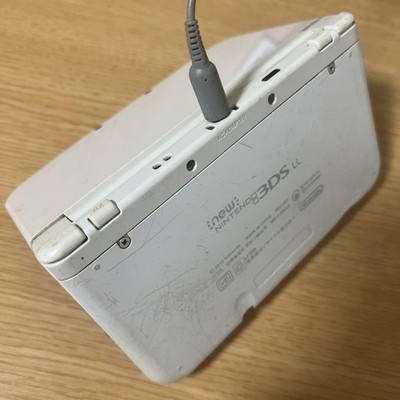 New Nintendo 3DS XL LL Pearl White Console only Tested Japan Free