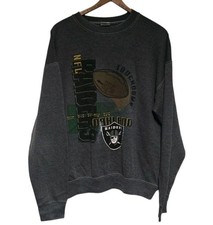 Vintage Oakland Raiders Sweatshirt Size XL 1993 Gray NFL Football Made In USA