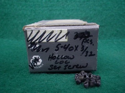 Lot of (312) Socket Set Screws 5-40 x 3/32''  Black