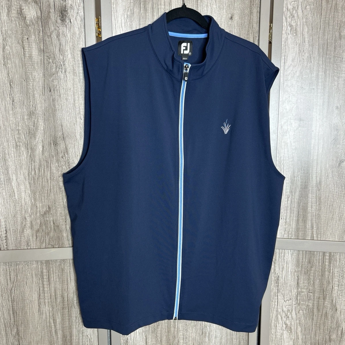 Gilet FootJoy Homme – Bleu Marine – Coupe-vent Sans Manches – Taille L – Très Bon état