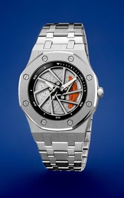 Invicta Speedway Rim Watch, 42mm, New/Box/3yr Wnty, 8 , WR 30m, Steel (69484)