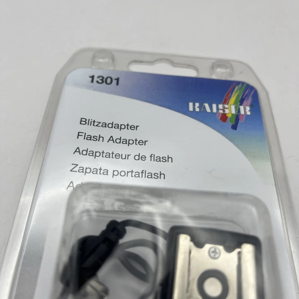 KAISER 1301 FLASH SHOE ADAPTER HOT FLASH SYNCHRO PC SYNC 1/4" THREAD MOUNT K1301 - Image 2 of 4