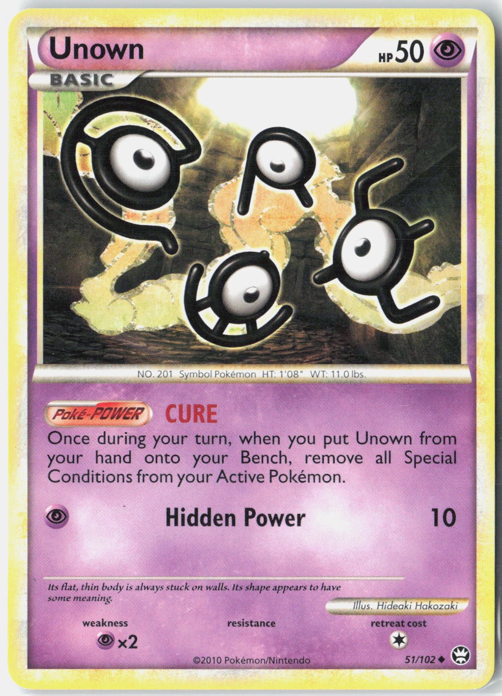 Unown Triumphant 51/102 Pokemon Card