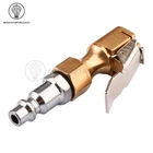 Brass Tire inflator Locking on Air Chuck Air Compressor Pump Adapter for Car