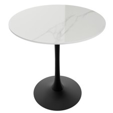 Rund Bistrotisch Marmor Optik Stehtisch Bartisch Tresentisch Küchentisch Gold 