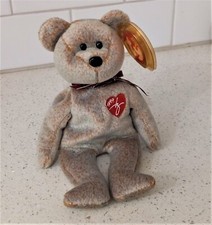 TY Beanie Baby-Signature Bear-1999-7th Gen Tush-5th Gen Hang-Gasport Error
