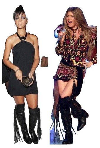 Gucci Adidas/73Mm Knee-High Boots/Long Boots/35/Blu/Leather/715584