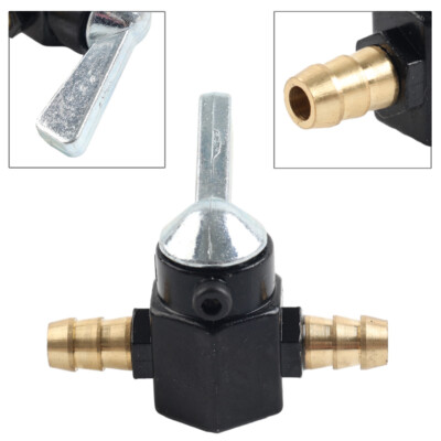 VGOL 1PC Fuel Tap 8mm Metal Inline Petrol On-Off Fuel Tap Switch For Motorcycle On-Off ATV Scooter Fuel Petrol Tap Switch Petrol Gas Fuel Tap Petcock