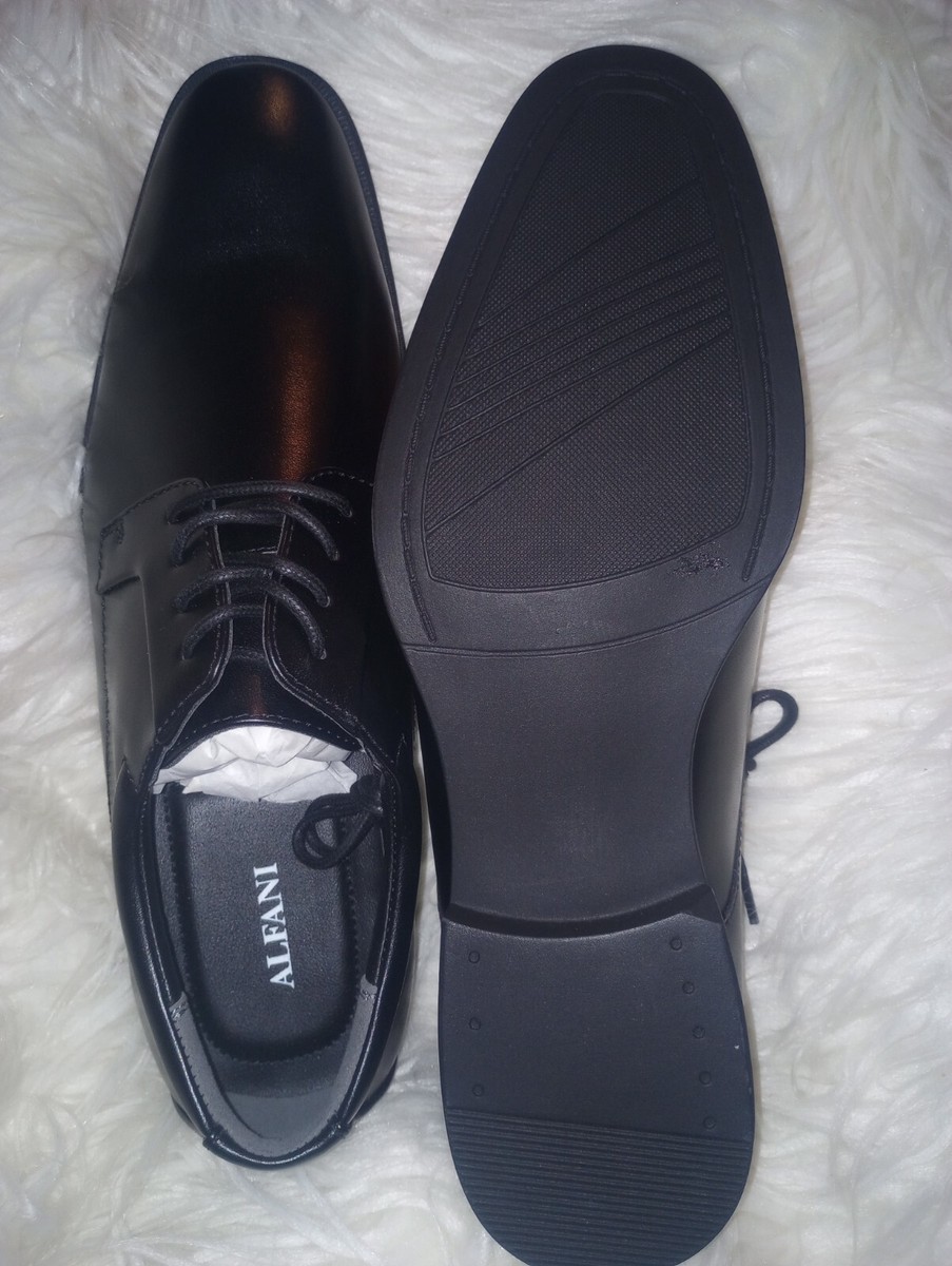 Men Dress Shoes Black Size 10 1/2 M Alfan Laceup Tie Oxford  display picture 3