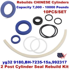 Seal Rebuild Kit For 2 Post Lift Hydraulic Cylinder 9-10k lbs yg32-9180 992317