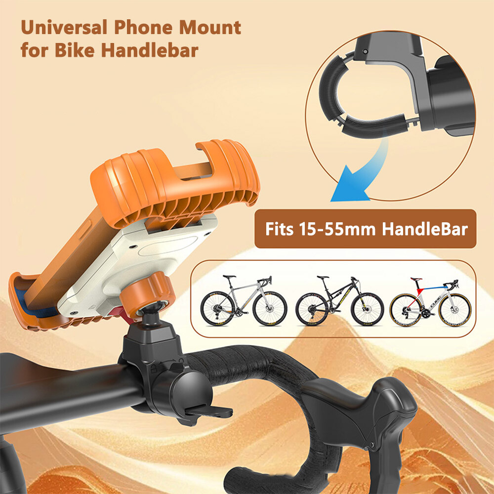 Handlebar Phone Mount Case Holder 360Rotation Bike MTB Motorbike iPhone  Samsung