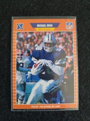1989 Pro Set Michael Irvin Rookie Dallas Cowboys #89 E2E