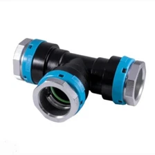 Unipipe 25 mm 1'' Aluminum Compressed Air Equal Tee UACCT.025025