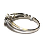 925 sterling silver .25ct I3 I-J diamond cluster ring 2.9g size 10.25 — photo 4