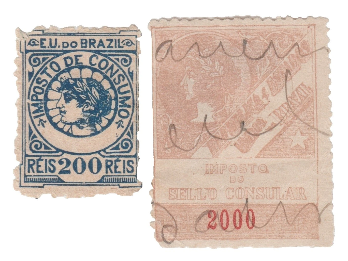 Fiscal, Revenue Brazil Stamps