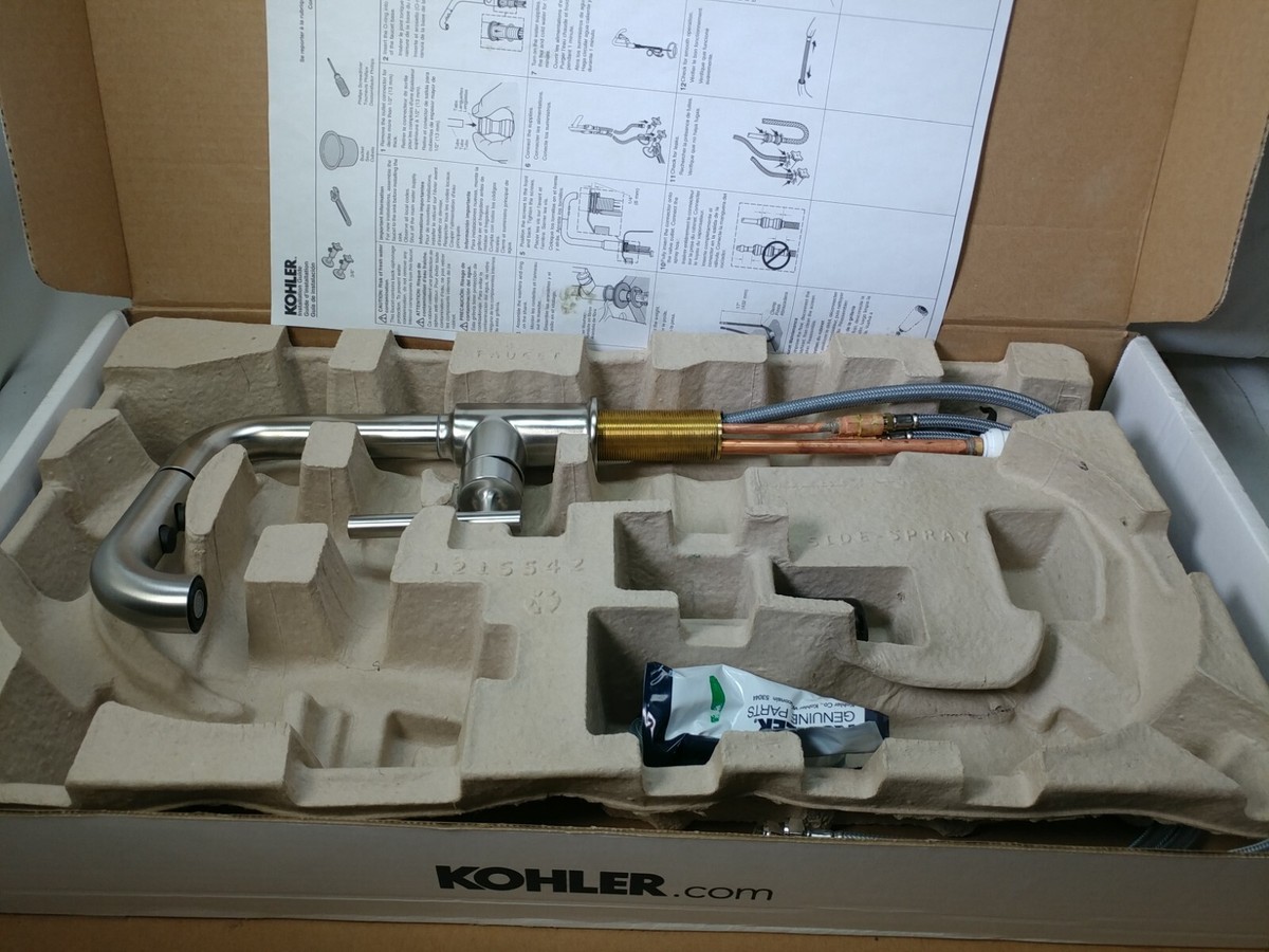 Kohler Purist 7506-VS Single Hole Pull Out Kitchen Faucet Vibrant