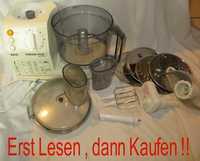 AEG Finesse Km 21 Küchenmaschine Einzelteile Motor Messer Schüssel Deckel