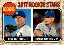 Jose De Leon/Grant Dayton 2017 Topps Heritage Rookie Stars Card #83