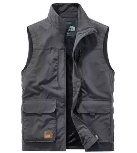 Herren Outdoor Weste Mit Taschen Anglerweste Trekking Arbeits Weste Ärmellos - Bild 11 von 32