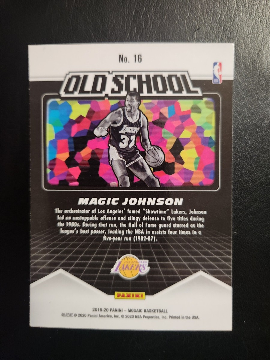 MAGIC JOHNSON 2019/20 PANINI MOSAIC #16 OLD SCHOOL LAKERS | eBay