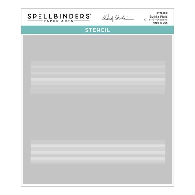 Spellbinders Layered Stencil By Wendy Vecchi-Plaid Builder