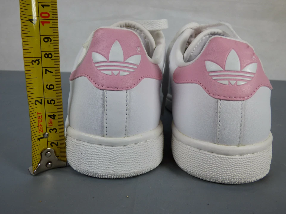 Adidas Trainers White Pink Superstar Originals Faux Leather Shoes  EU 38 UK 5 - Image 2 of 4