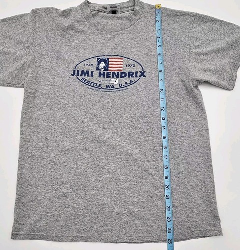 Camiseta Zion Presents Auténtica Jimi Hendrix Gris 2000 Talla Mediana De Colección Y2K - Imagen 8 de 9