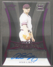 Asa Lacy 2020 Leaf Trinity Clear Purple Autograph Rookie (2/10) Royals A&M