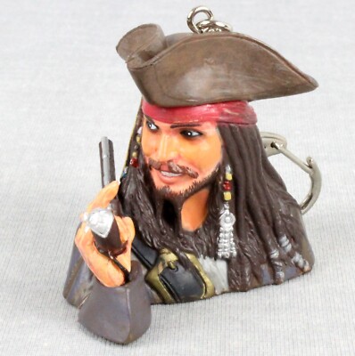 Disney Pirates of the Caribbean CAPTAIN JACK SPARROW KEYCHAIN or ORNAMENT 2006