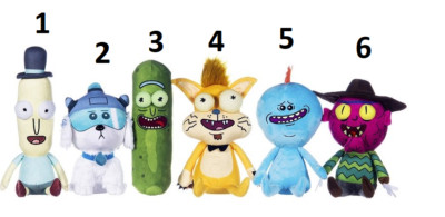 Rick and Morty Plüsch Figuren sitzend ca. 25 - 33 cm Groß NEU