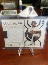 2021 Panini National Treasures Colossal Materials /99 Cristian Javier Rookie RC