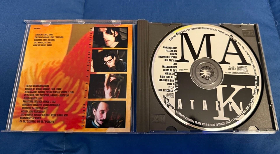 MARLENE KUNTZ - CATARTICA CD Album Italy 1994 - Prima Stampa 300 003-2 - MINT - Immagine 3 di 3