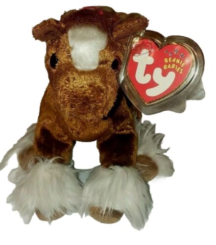 Ty Beanie Baby - HOOFER the Clydesdale Horse (6 Inch) MINT with MINT TAGS - Picture 1 of 8