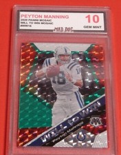 PEYTON MANNING***2020 MOSAIC WILL to WIN Gem MINT 10---COLTS---MAD DOG GRADING