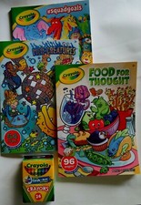 Coloring Books with Sticker Sheet With Optional Crayola Crayons Too U-Pick