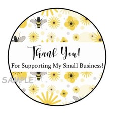30 THANK YOU FOR SUPPORTING MY SMALL BUSINESS ENVELOPE SEALS LABELS STICKERS