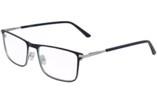 Calvin Klein Men's Rectangle Eyeglass Frames Navy w/ Flex Hinge - CK20304