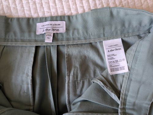 & Other Stories Tailored Wool Blend Green Turquoise Ankle Length Wool Blend... - Picture 4 of 5