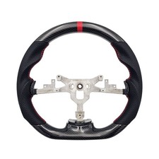 REVESOL Real Carbon Fiber RED Steering Wheel for 2006-2013 Corvette C6 Z06