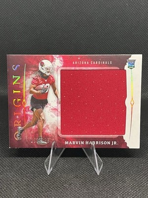 2024 Origins Marvin Harrison Jr Rookie Jumbo Red Patch /199 Cardinals RC