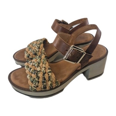 Gabor Sandale Gr. 40 (6,5) Leder Absatz  Damenschuhe Sommer Frühling Boho chic