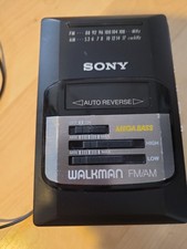 Sony Walkman Radio Cassette Player Mega Bass WM-AF50 - For Parts or Repair box5