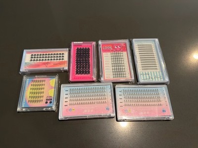 Collection Of Eyelash Extension Lot Of 7 New