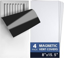 4 Pack Magnetic Vent Covers 8" X 15.5", Magnetic Air Vent Cover for Home, Floor,
