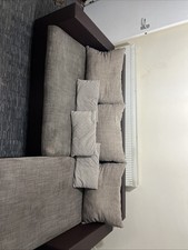 L-Shaped Corner Sofa Bed with Storage Chaise Pull-Out Sleeper Couch Grey Fabric
