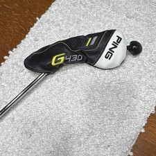 PING G430 Rescue Head Cover Leather Black White Yellow Golf Single Item