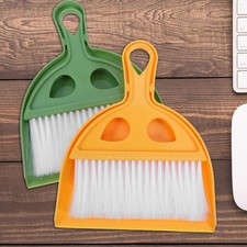2 Sets Small Brush and Dustpan Mini Portable Handheld Broom Cleaning